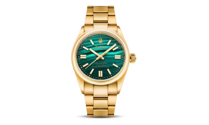 BAPE ABathing Ape Type 7 Bapex Watch Gold Green