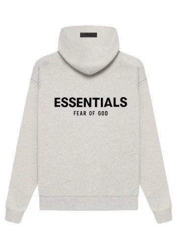 ESSENTIALS Fleece Hoodie Light Heather Grey