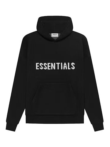 ESSENTIALS Fleece Hoodie maille printemps-été 2021 noir